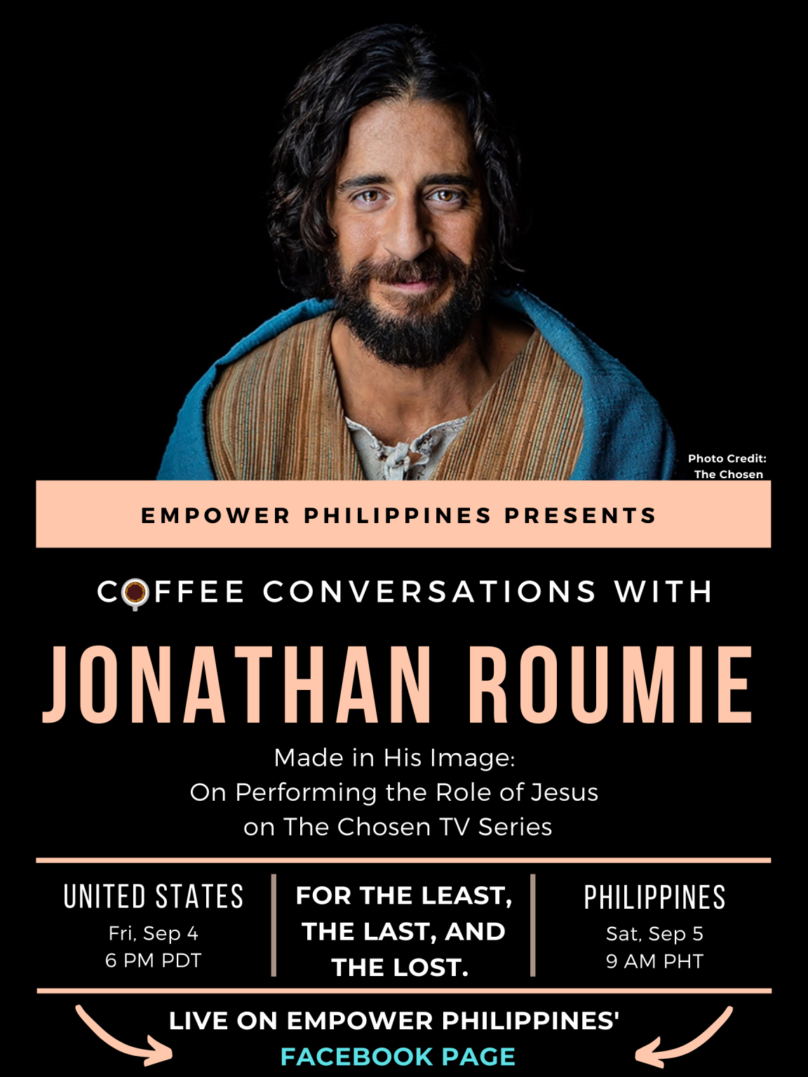 Made in His Image Coffee Conversations w/ Jonathan Roumie! Empower